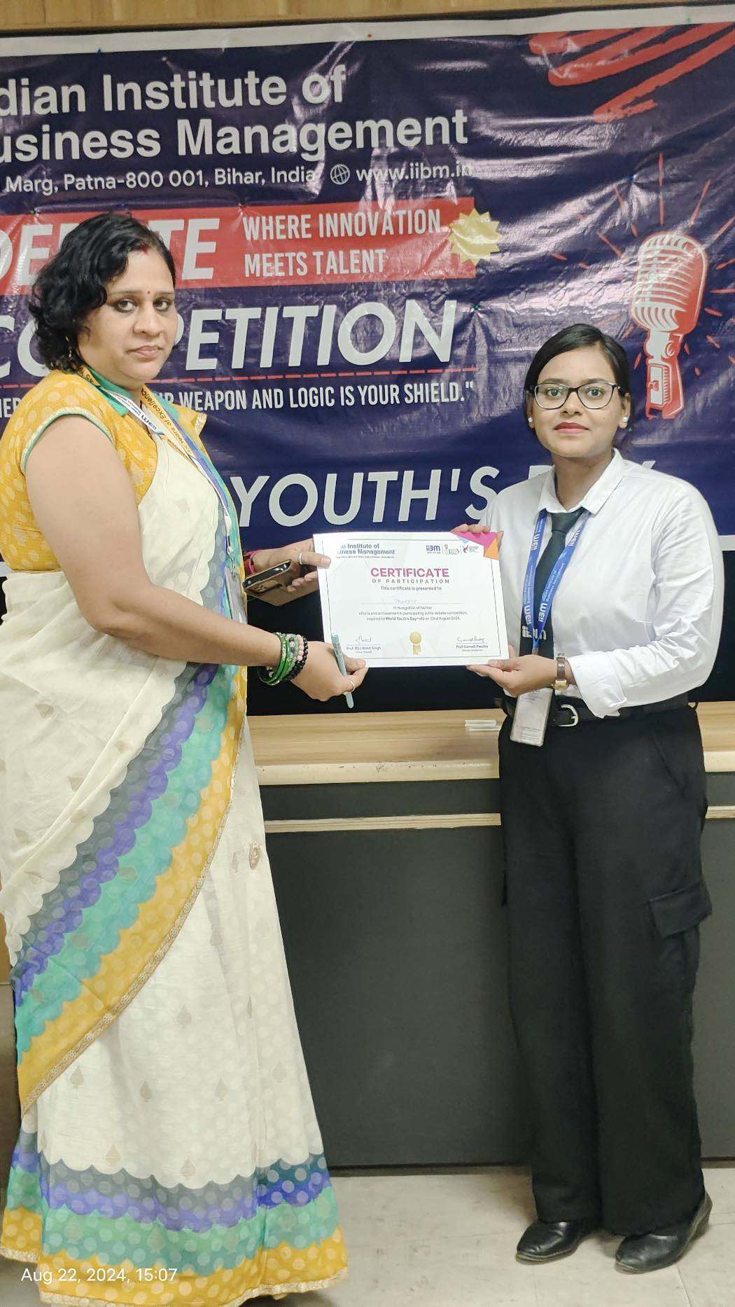 World Youth Day Debate at IIBM Explores Impact of Organised vs. Unorganised Crime